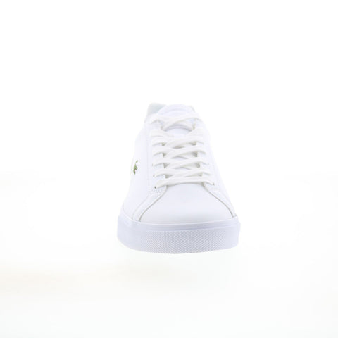 Lacoste Lerond Pro Bl 23 1 Cma Mens White Leather Lifestyle Sneakers Shoes