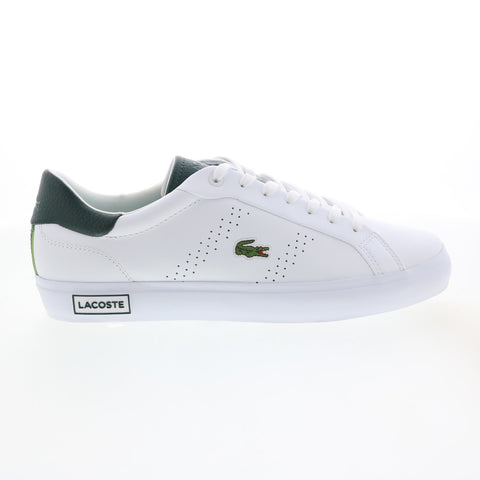 Lacoste Powercourt 2.0 123 1 Mens White Leather Lifestyle Sneakers Shoes