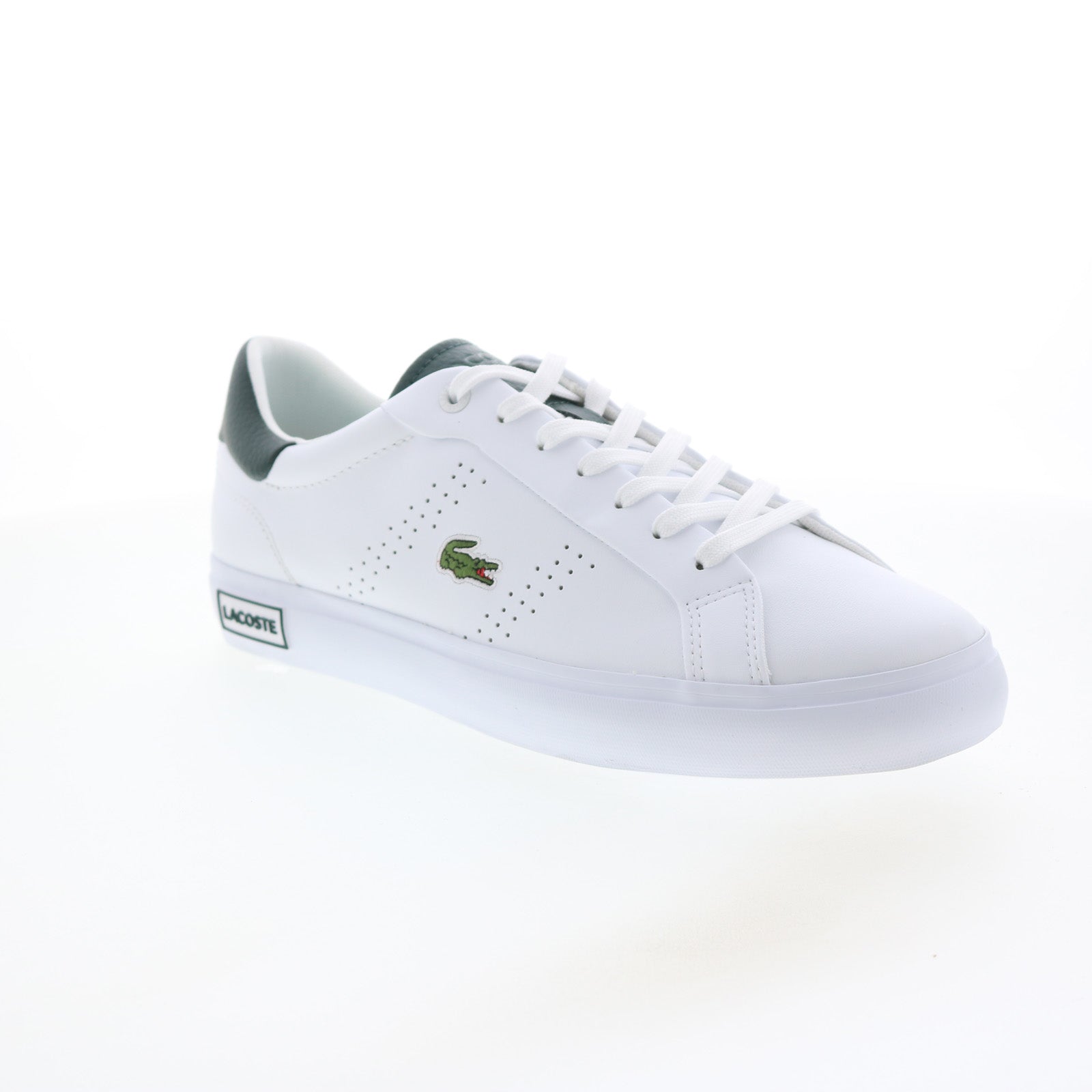 Lacoste Powercourt 2.0 123 Mens White Leather Lifestyle Sneakers Sho - Ruze Shoes