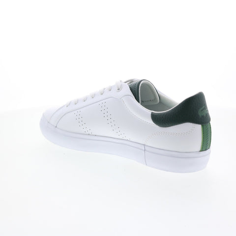 Lacoste Powercourt 2.0 123 1 Mens White Leather Lifestyle Sneakers Shoes