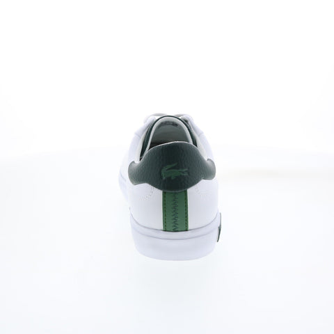 Lacoste Powercourt 2.0 123 1 Mens White Leather Lifestyle Sneakers Shoes