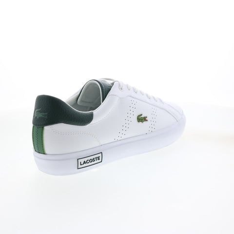 Lacoste Powercourt 2.0 123 1 Mens White Leather Lifestyle Sneakers Shoes