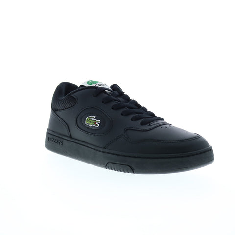 Lacoste Lineset 223 1 SMA Mens Black Leather Lifestyle Sneakers Shoes