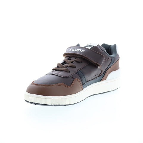 Lacoste T-Clip Vlc 223 1 SMA Mens Brown Leather Lifestyle Sneakers Shoes