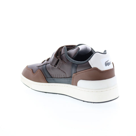 Lacoste T-Clip Vlc 223 1 SMA Mens Brown Leather Lifestyle Sneakers Shoes