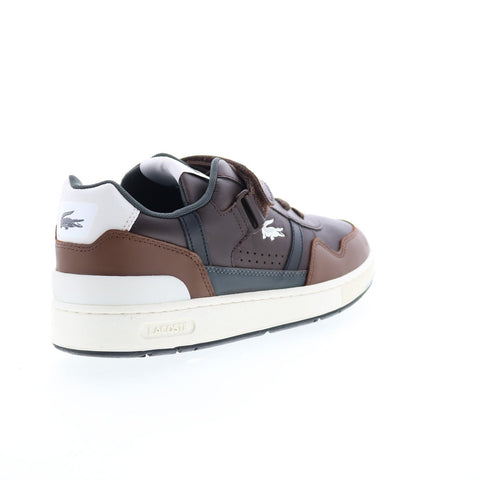 Lacoste T-Clip Vlc 223 1 SMA Mens Brown Leather Lifestyle Sneakers Shoes