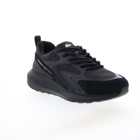 Lacoste L003 Evo 124 3 SMA Mens Black Canvas Lifestyle Sneakers Shoes