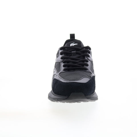 Lacoste L003 Evo 124 3 SMA Mens Black Canvas Lifestyle Sneakers Shoes