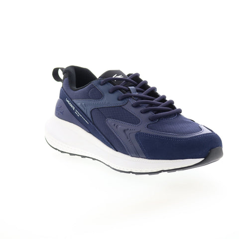 Lacoste L003 Evo 124 3 SMA Mens Blue Canvas Lifestyle Sneakers Shoes