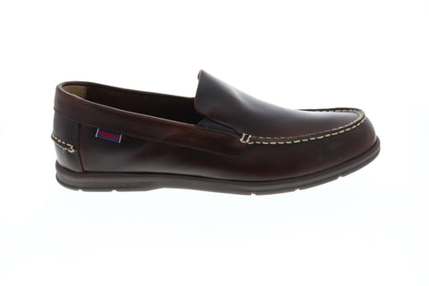 Sebago Litesides Mens Brown Leather Casual Dress Loafers Shoes