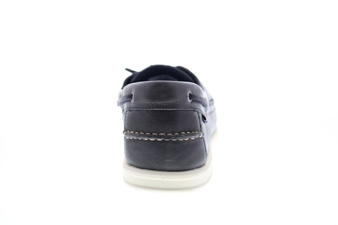 Sebago Naples 7000070 Mens Blue Leather Loafers & Slip Ons Boat Shoes
