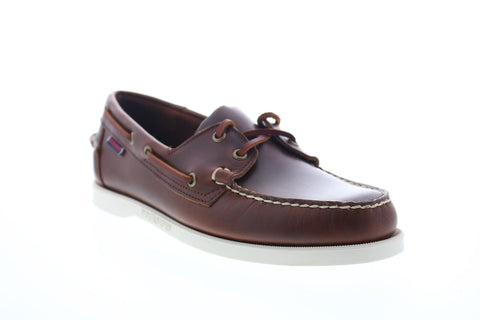 Sebago Portland Dockside Waxed Mens Brown Loafers & Slip Ons Boat Shoes