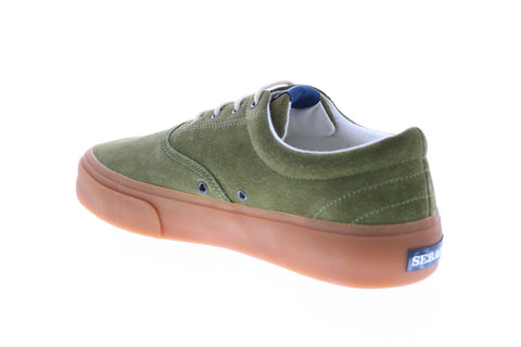 Sebago John Suede 7001460 Mens Green Sneakers Lifestyle Shoes