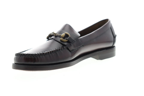 Sebago Classic Joe Citysides 7001570 Mens Brown Leather Dress Loafers Shoes
