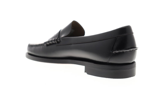 Sebago Classic Dan 7000300 Mens Black Wide 2E Loafers & Slip Ons Penny Shoes