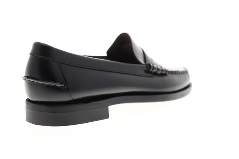 Sebago Classic Dan 7000300 Mens Black Wide 2E Loafers & Slip Ons Penny Shoes