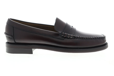 Sebago Classic Dan Mens Brown Extra Wide Loafers & Slip Ons Penny Shoes