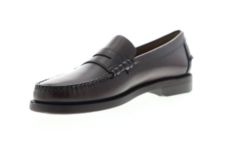 Sebago Classic Dan 7000300 Mens Brown Leather Dress Slip On Loafers Shoes