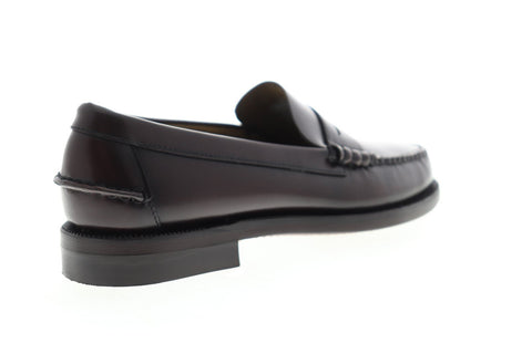 Sebago Classic Dan 7000300 Mens Brown Leather Dress Slip On Loafers Shoes