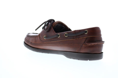 Sebago Schooner 7000GD0 Mens Brown Wide 2E Leather Loafers & Slip Ons Boat Shoes