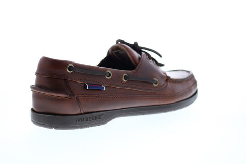Sebago Schooner 7000GD0 Mens Brown Wide 2E Leather Loafers & Slip Ons Boat Shoes