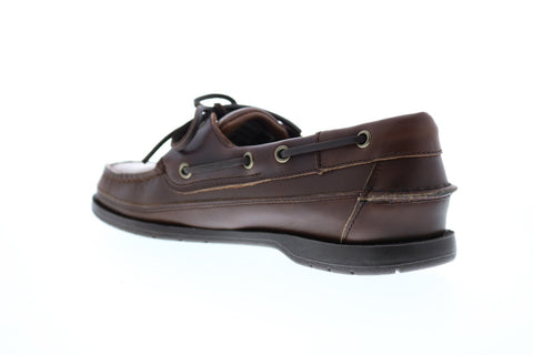 Sebago Schooner 7000GD0 Mens Brown Wide 2E Leather Loafers & Slip Ons Boat Shoes
