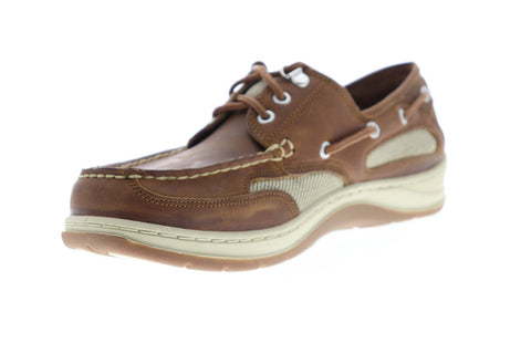 Sebago Clovehitch II FGL Waxed 7000GE0 Mens Brown Wide 2E Casual Boat Shoes