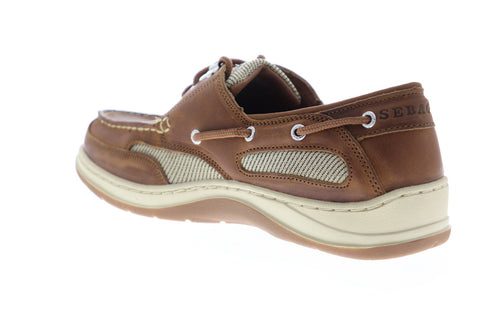 Sebago Clovehitch II FGL Waxed 7000GE0 Mens Brown Leather Casual Boat Shoes
