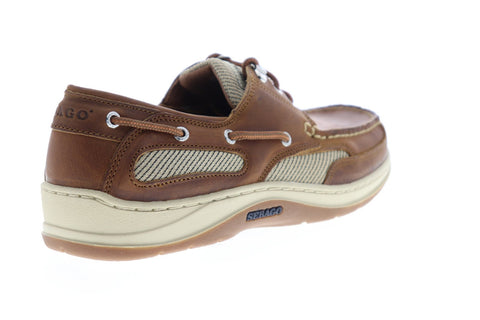 Sebago Clovehitch II FGL Waxed 7000GE0 Mens Brown Wide 2E Casual Boat Shoes