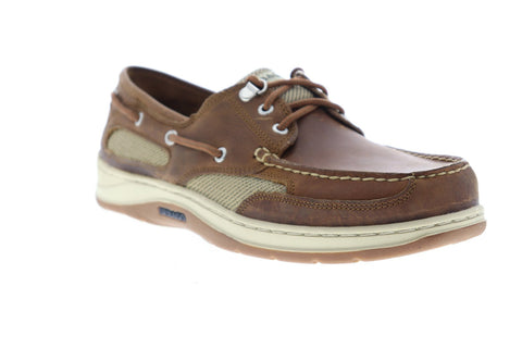 Sebago Clovehitch II FGL Waxed 7000GE0 Mens Brown Leather Casual Boat Shoes
