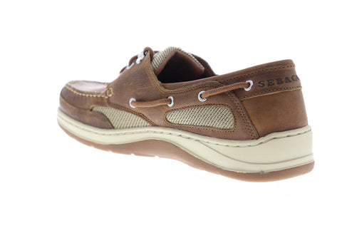 Sebago Clovehitch II FGL Waxed 7000GE0 Mens Brown Leather Casual Boat Shoes