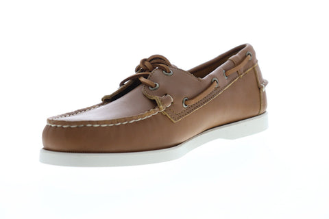 Sebago Portland Docksides 7000H00 Mens Brown Leather Casual Lace Up Boat Shoes