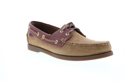 Sebago Spinnaker Nubuck FGL 7000H30 Mens Brown Loafers & Slip Ons Boat Shoes