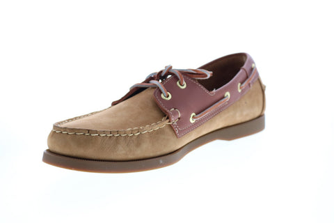 Sebago Spinnaker Nubuck FGL 7000H30 Mens Brown Loafers & Slip Ons Boat Shoes