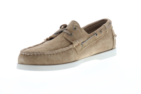 Sebago Portside Suede 7000G90 Mens Beige Loafers & Slip Ons Boat Shoes