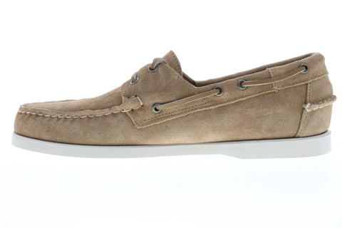 Sebago Portside Suede 7000G90 Mens Beige Loafers & Slip Ons Boat Shoes