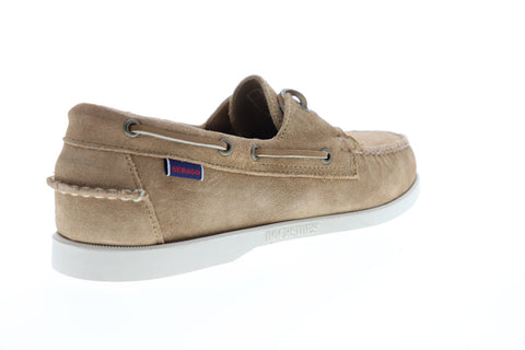 Sebago Portside Suede 7000G90 Mens Beige Loafers & Slip Ons Boat Shoes