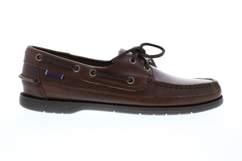 Sebago Schooner 7000GD0 Mens Brown Leather Loafers & Slip Ons Boat Shoes