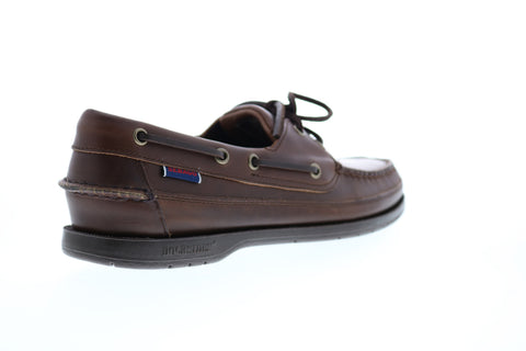 Sebago Schooner 7000GD0 Mens Brown Leather Loafers & Slip Ons Boat Shoes