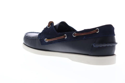 Sebago Dockside Portland Winch 70014M0 Mens Blue Leather Casual Boat Shoes