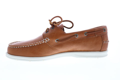 Sebago Naples 70014W0 Womens Brown Leather Loafers & Slip Ons Boat Shoes