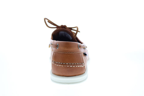 Sebago Naples 70014W0 Womens Brown Leather Loafers & Slip Ons Boat Shoes
