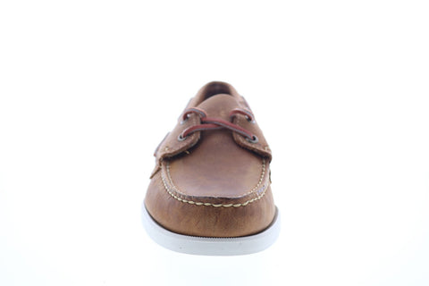 Sebago Portland Crazy Horse 70015H0 Mens Brown Leather Casual Lace Up Boat Shoes
