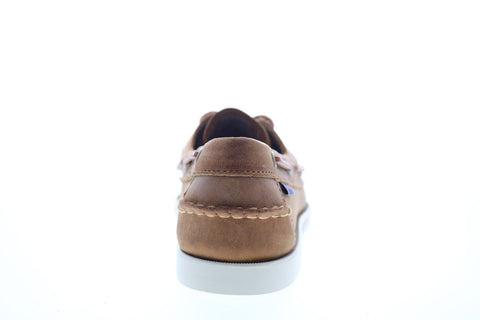Sebago Portland Crazy Horse 70015H0 Mens Brown Leather Casual Lace Up Boat Shoes