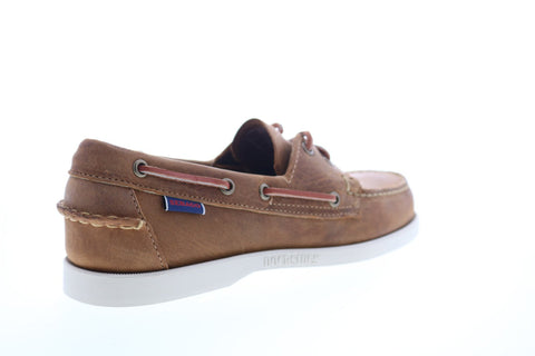 Sebago Portland Crazy Horse 70015H0 Mens Brown Leather Casual Lace Up Boat Shoes