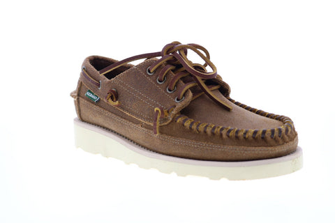 Sebago Keuka 70015R0 Mens Brown Suede Loafers & Slip Ons Boat Shoes