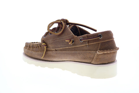Sebago Keuka 70015R0 Mens Brown Suede Loafers & Slip Ons Boat Shoes