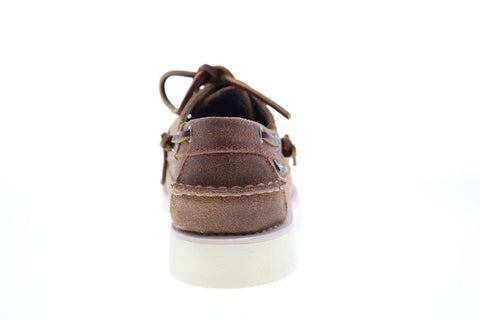Sebago Keuka 70015R0 Mens Brown Suede Loafers & Slip Ons Boat Shoes
