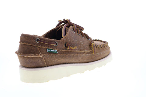 Sebago Keuka 70015R0 Mens Brown Suede Loafers & Slip Ons Boat Shoes