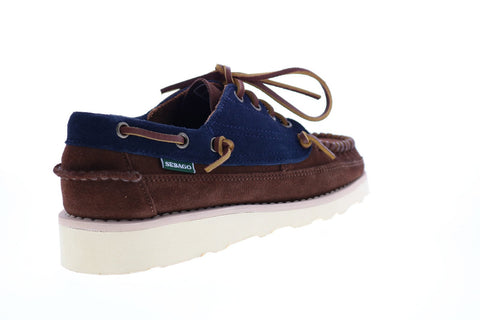 Sebago Cayuga 70015S0 Mens Brown Suede Loafers & Slip Ons Boat Shoes